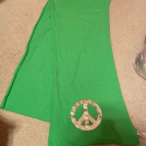 Thin green scarf, gently worn